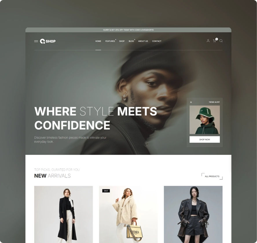 Q Shop – A Modern WooCommerce Store Theme
